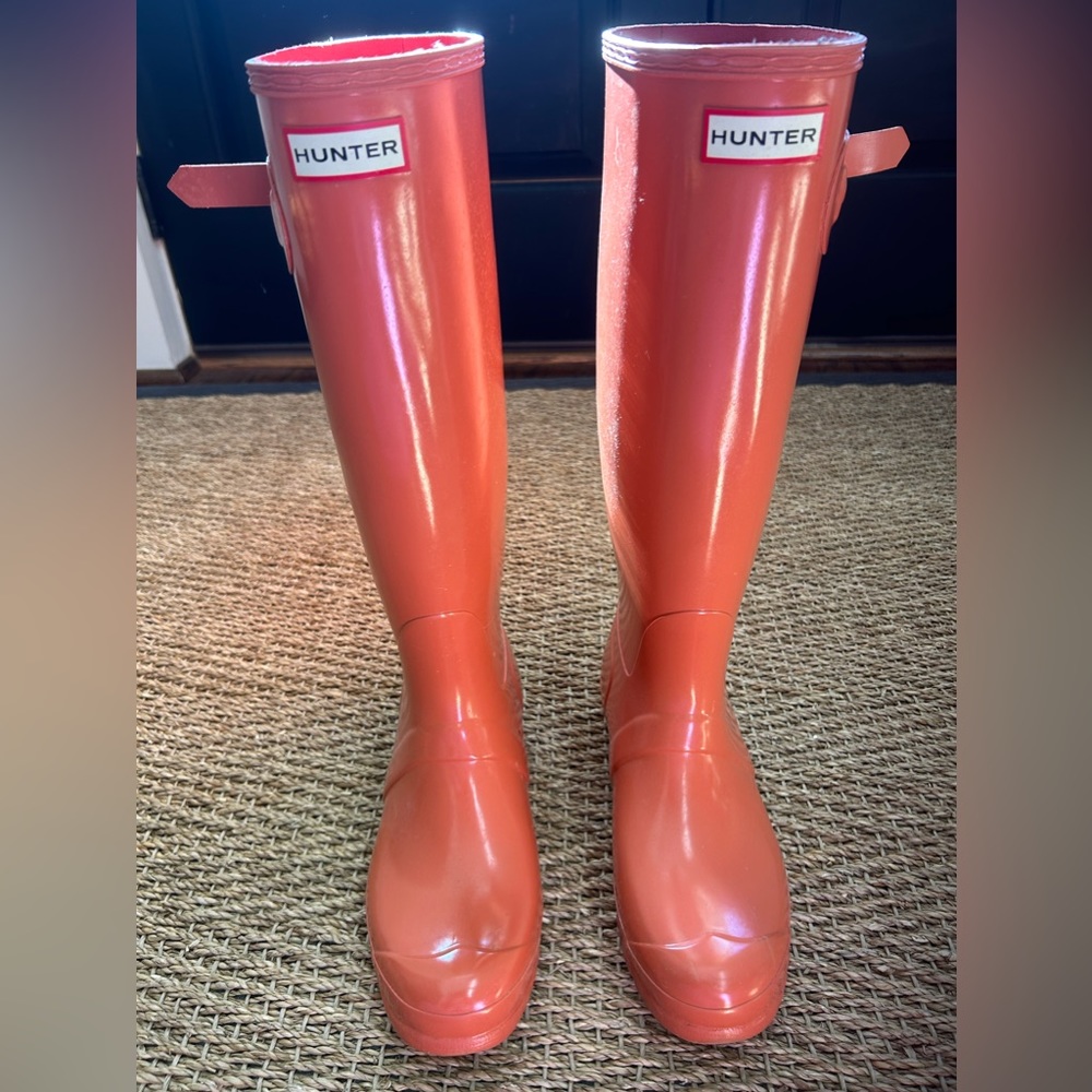 Hunter Tall high gloss water proof boot